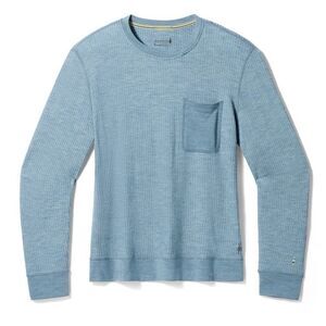 Smartwool Unisex Thermal Merino Crew In Lead Heather With Pocket - Large